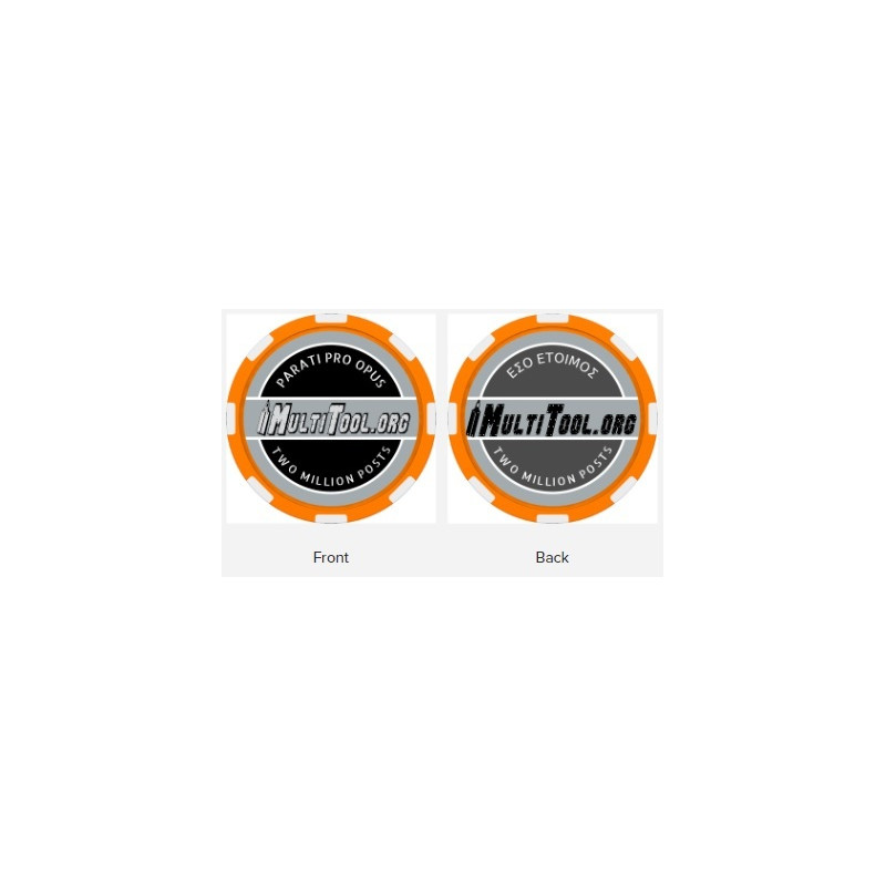 Multitool.Org 2 Million Post Commemorative Poker Chip