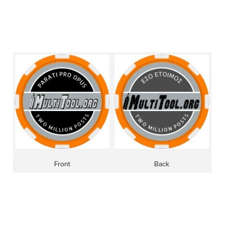 Multitool.Org 2 Million Post Commemorative Poker Chip